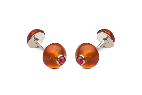 2CAB. AMBRA oro e  RODOLITE