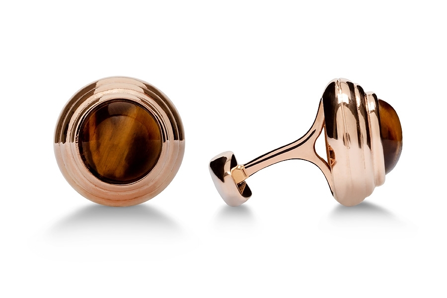 STONE TIGER'S EYE_ROSE GOLD PLATED