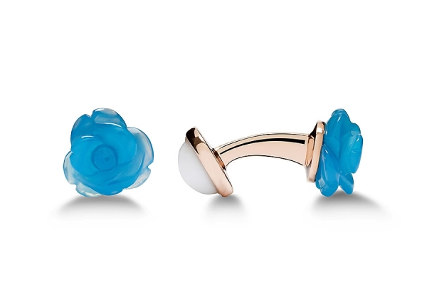 gemelli rosetta agata blu golden