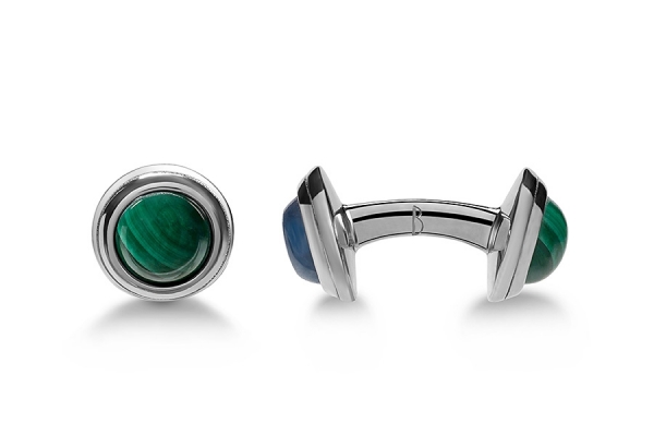 GEMELLI ELLY MINI CAB MALACHITE E CIANITE