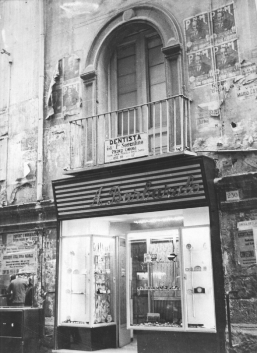 Barbarulo's shop in 1950