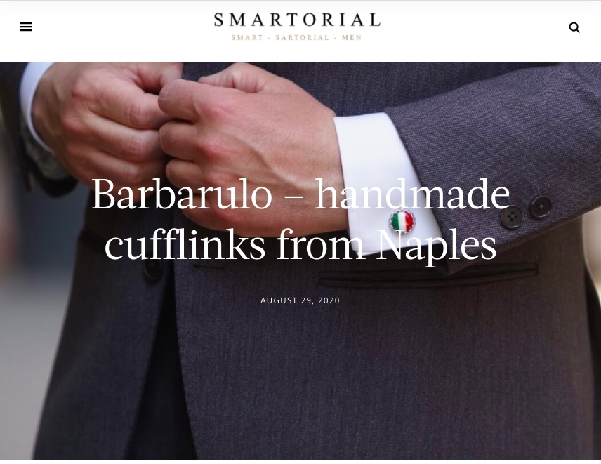 Barbarulo - handmade cufflinks from Naples - by SMARTORIAL 