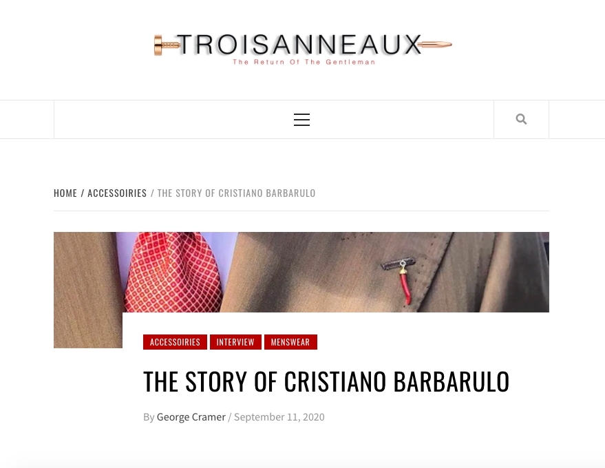 The Story Of Cristiano Barbarulo - Troisanneaux by George Cramer